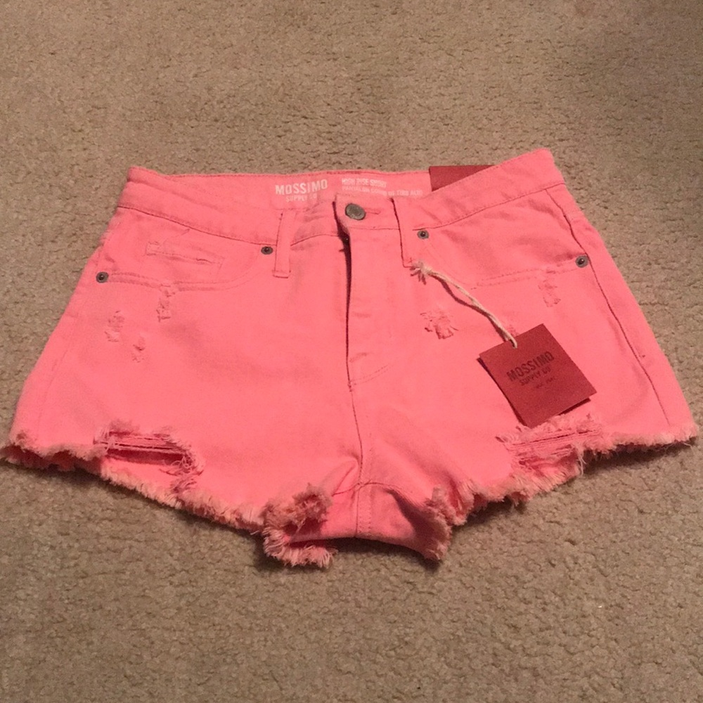 Target High-Rise Pink Denim Shorts